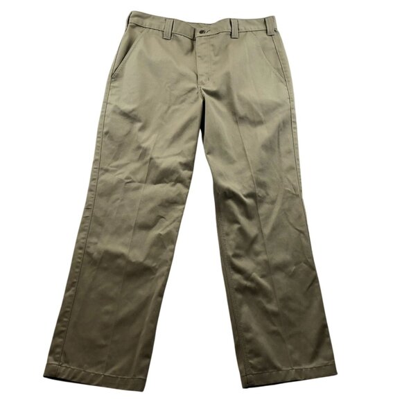 Carhartt Mens Pants Size 36x30 Khaki Workwear Relaxed Straight Blended Twill - Picture 1 of 12